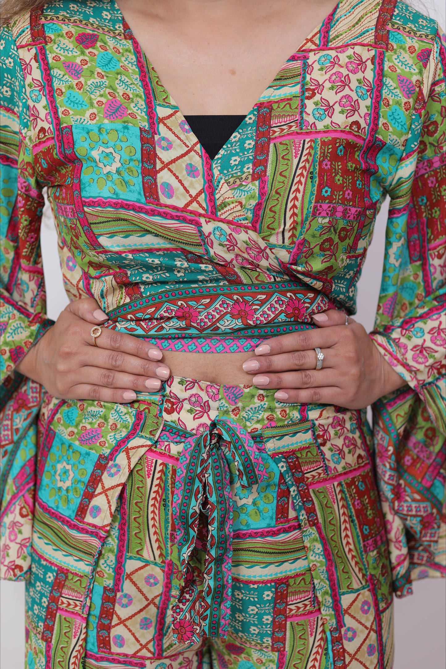 Parrot & Pink Beach Wear (set of 2) Co-Ord set