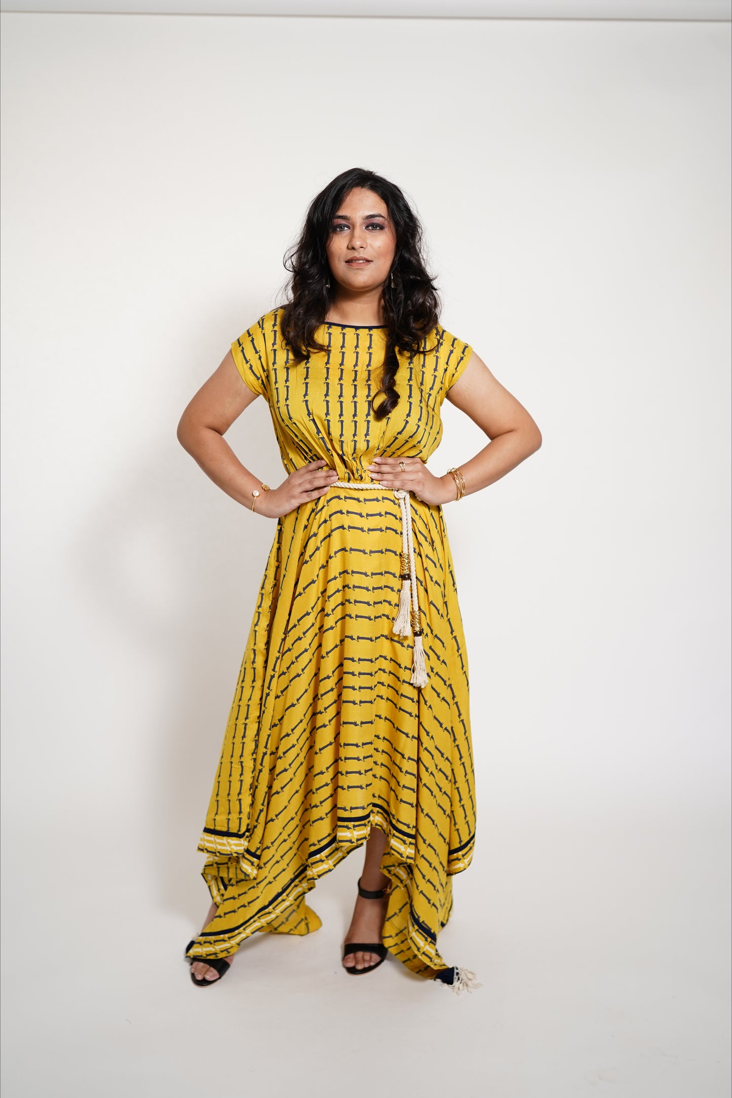 Yellow indowestern Dress
