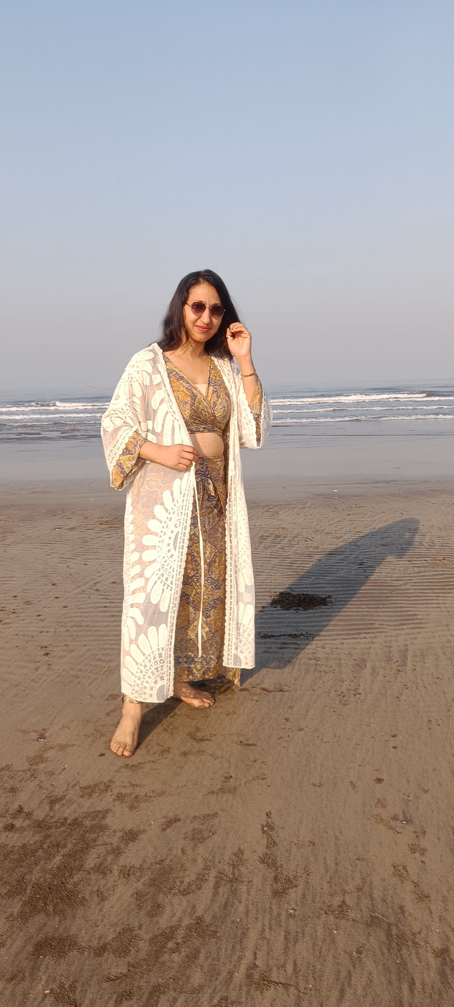 Long Kimona beach wear cape