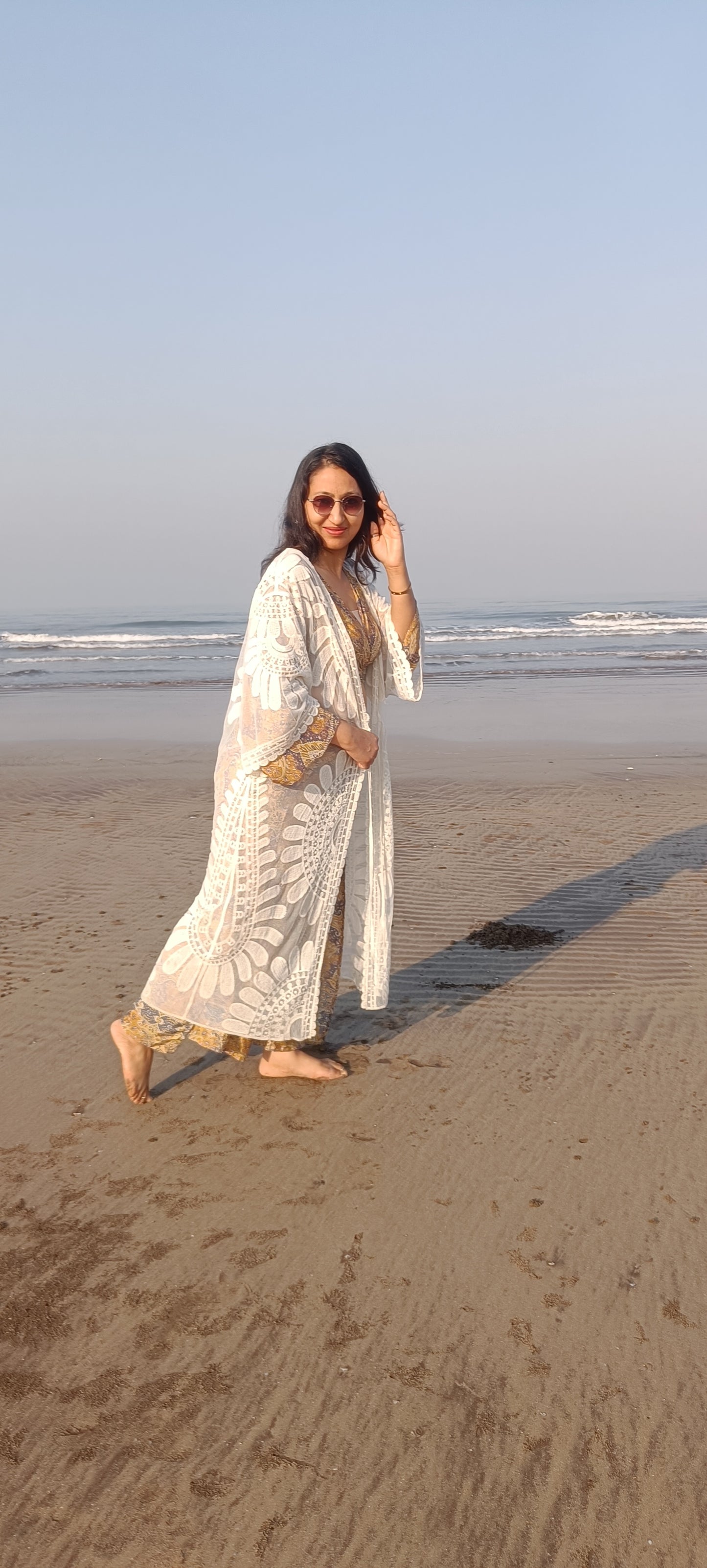 Long Kimona beach wear cape