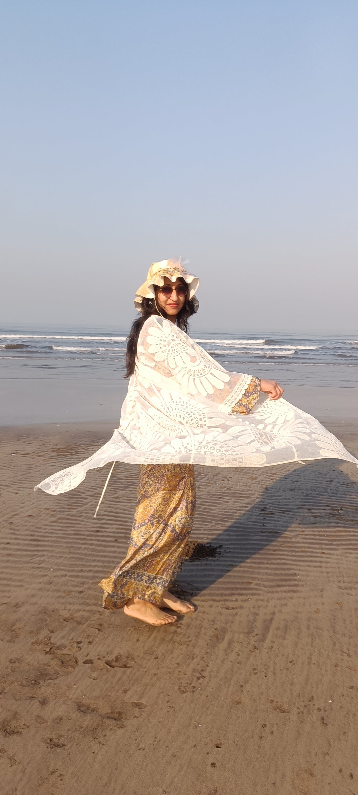 Long Kimona beach wear cape
