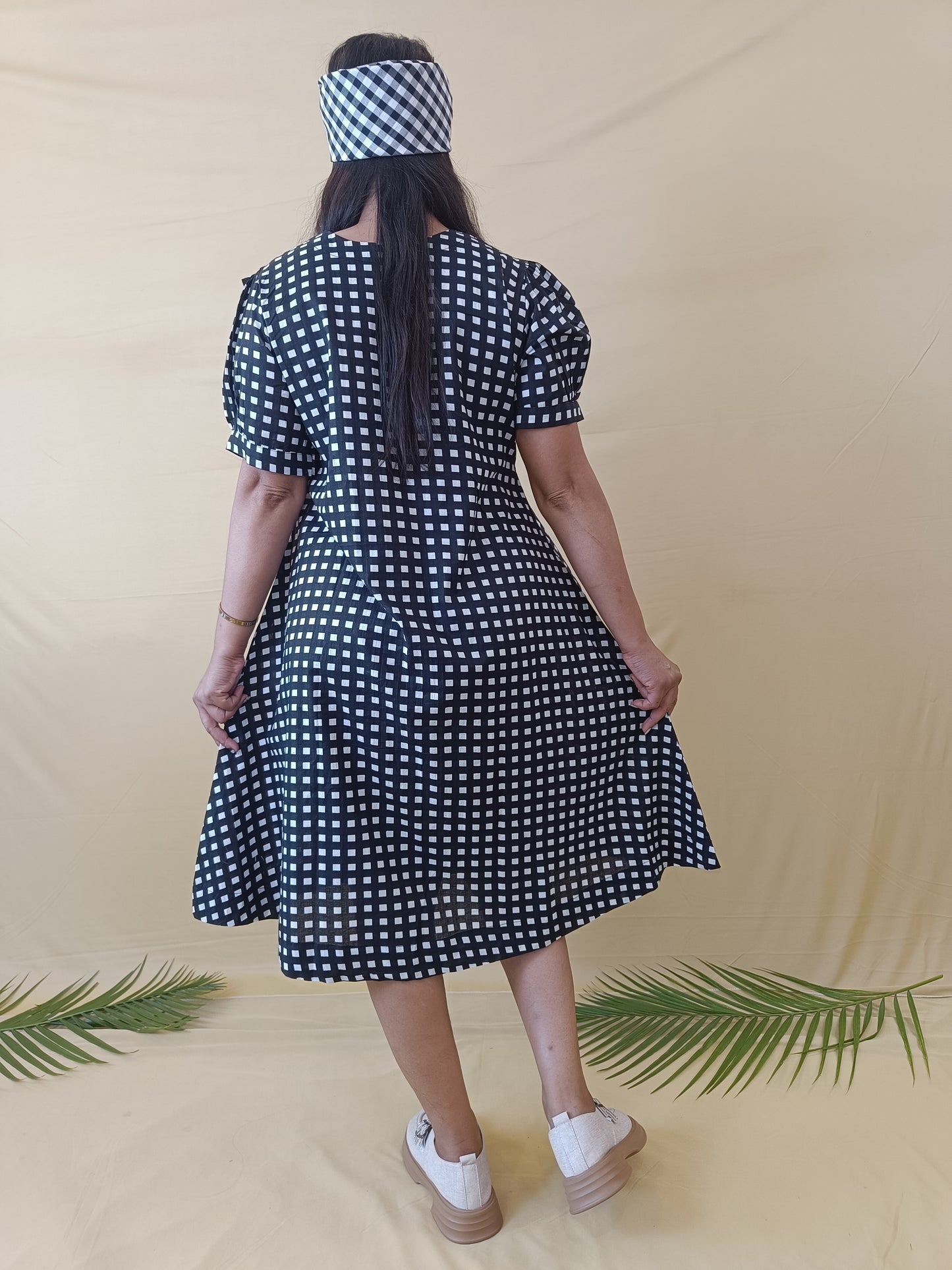 Magic Black Pure Cotton Middy Dress