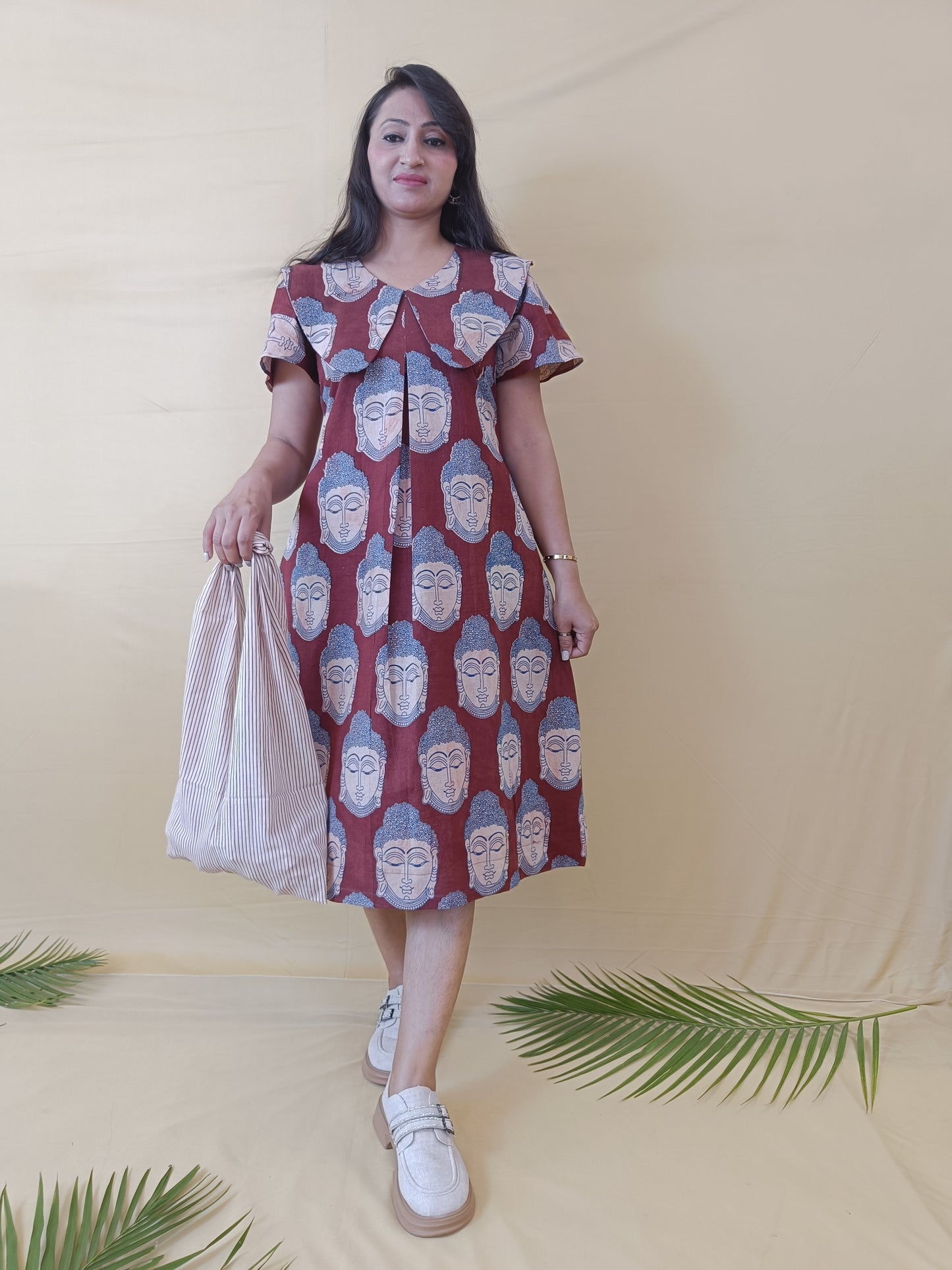 Magic Green Pure Cotton Middy Dress