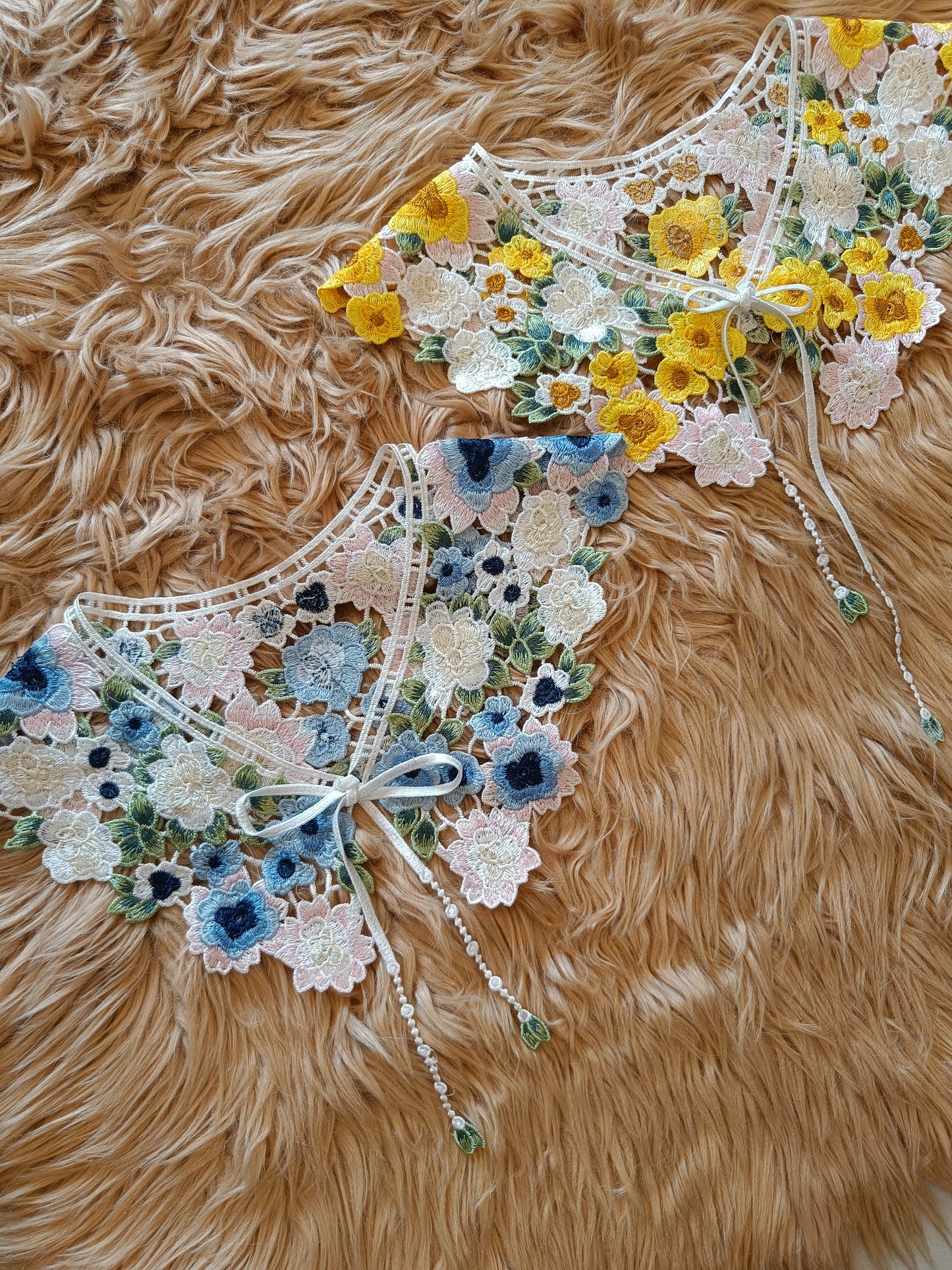 Yellow Crochet Collar