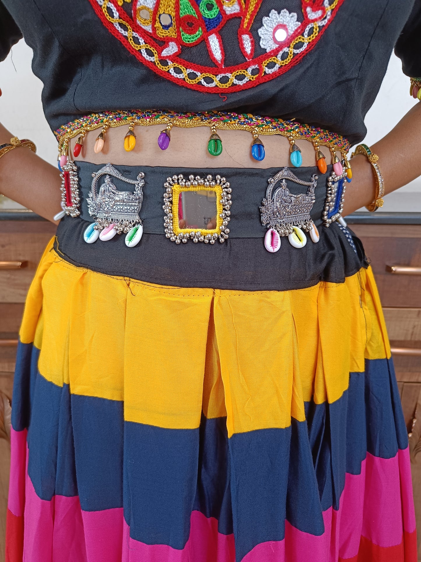 Dandiya Belt Square Motif
