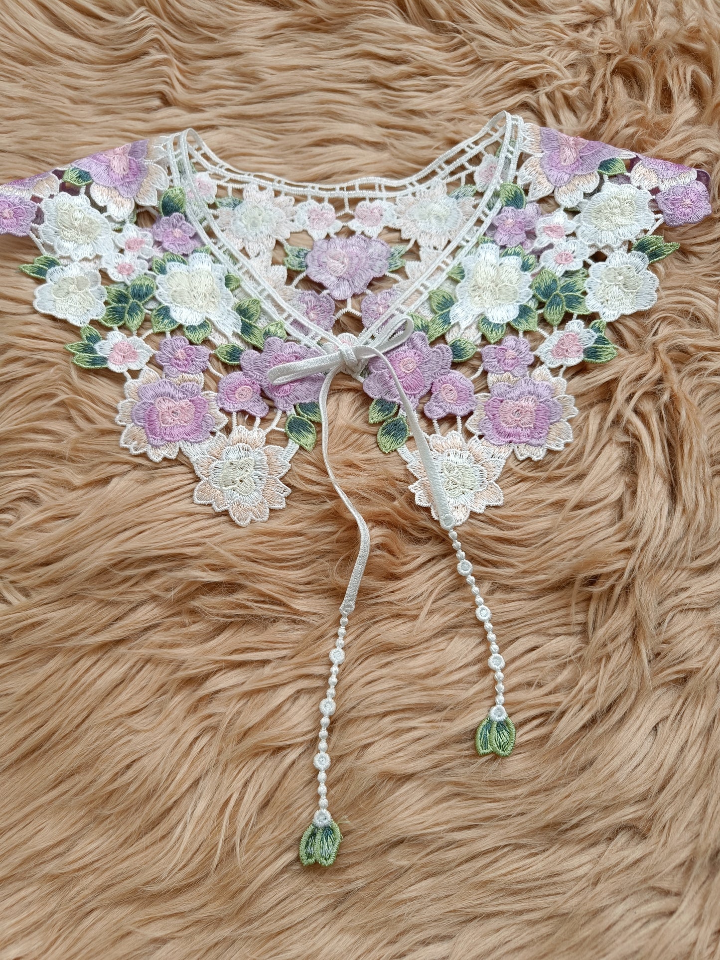 Lilac Crochet Collar