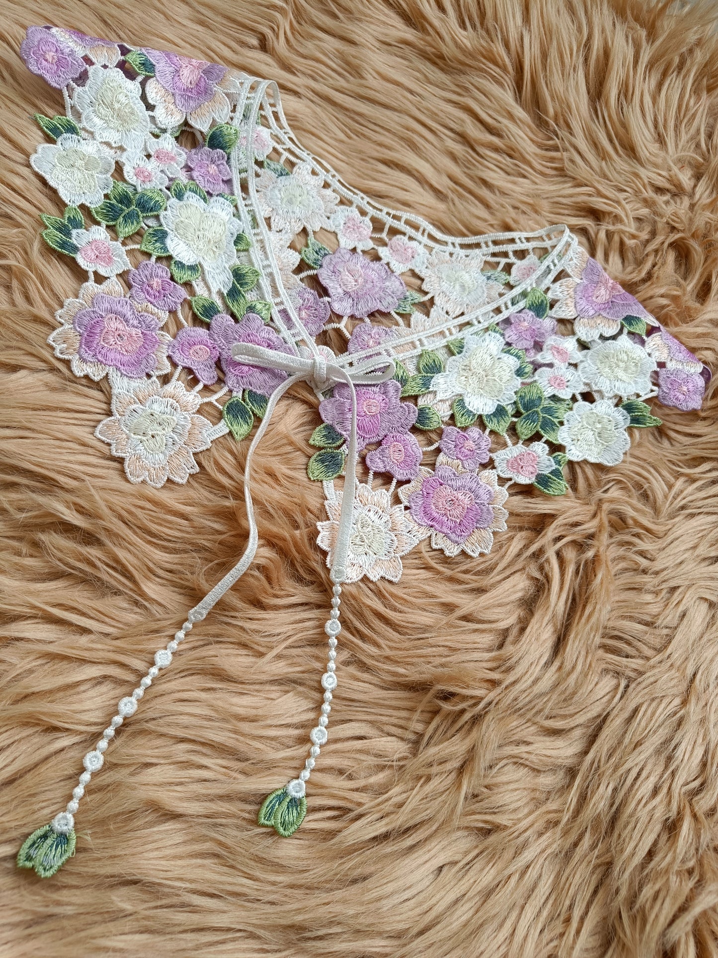 Lilac Crochet Collar