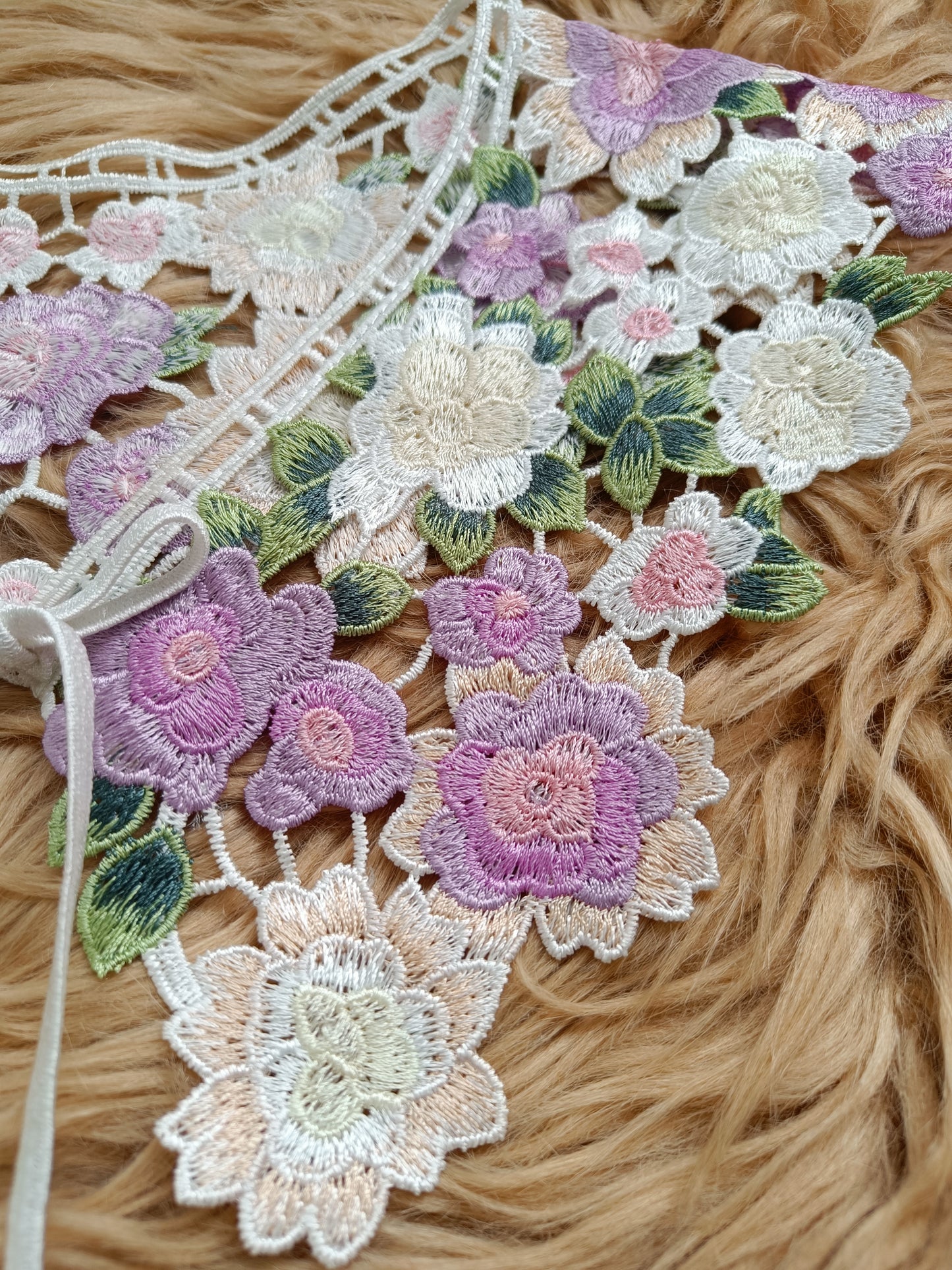 Lilac Crochet Collar