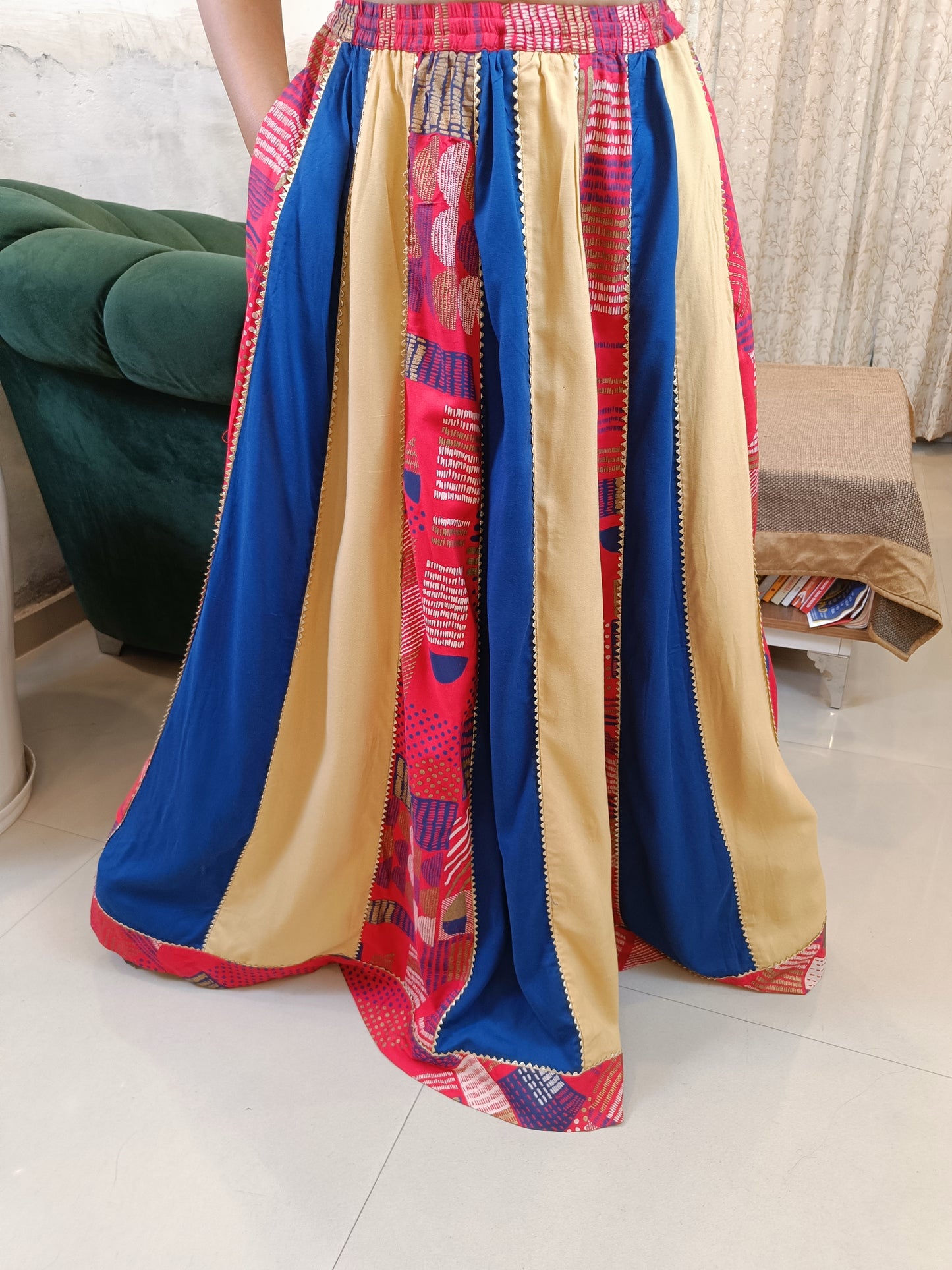 Chandni Blue cotton Skirt