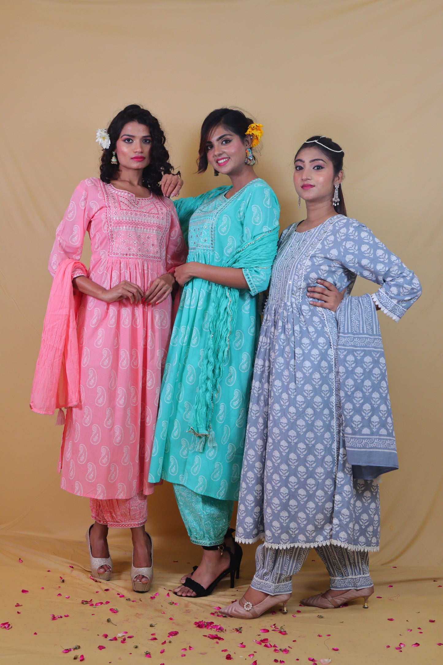 Green NYRA Cut Suit Set (Set of 3)