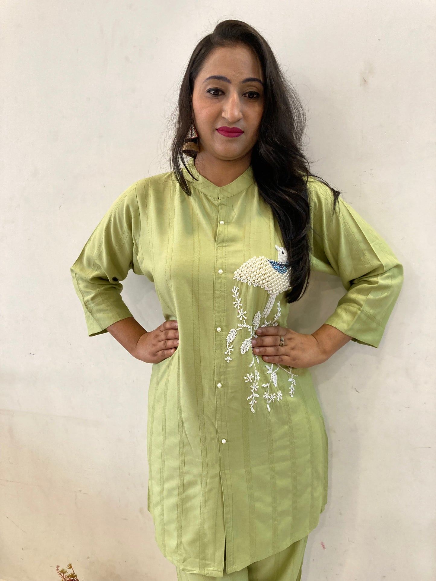 Eve Green Hand Crafted Co-ord set