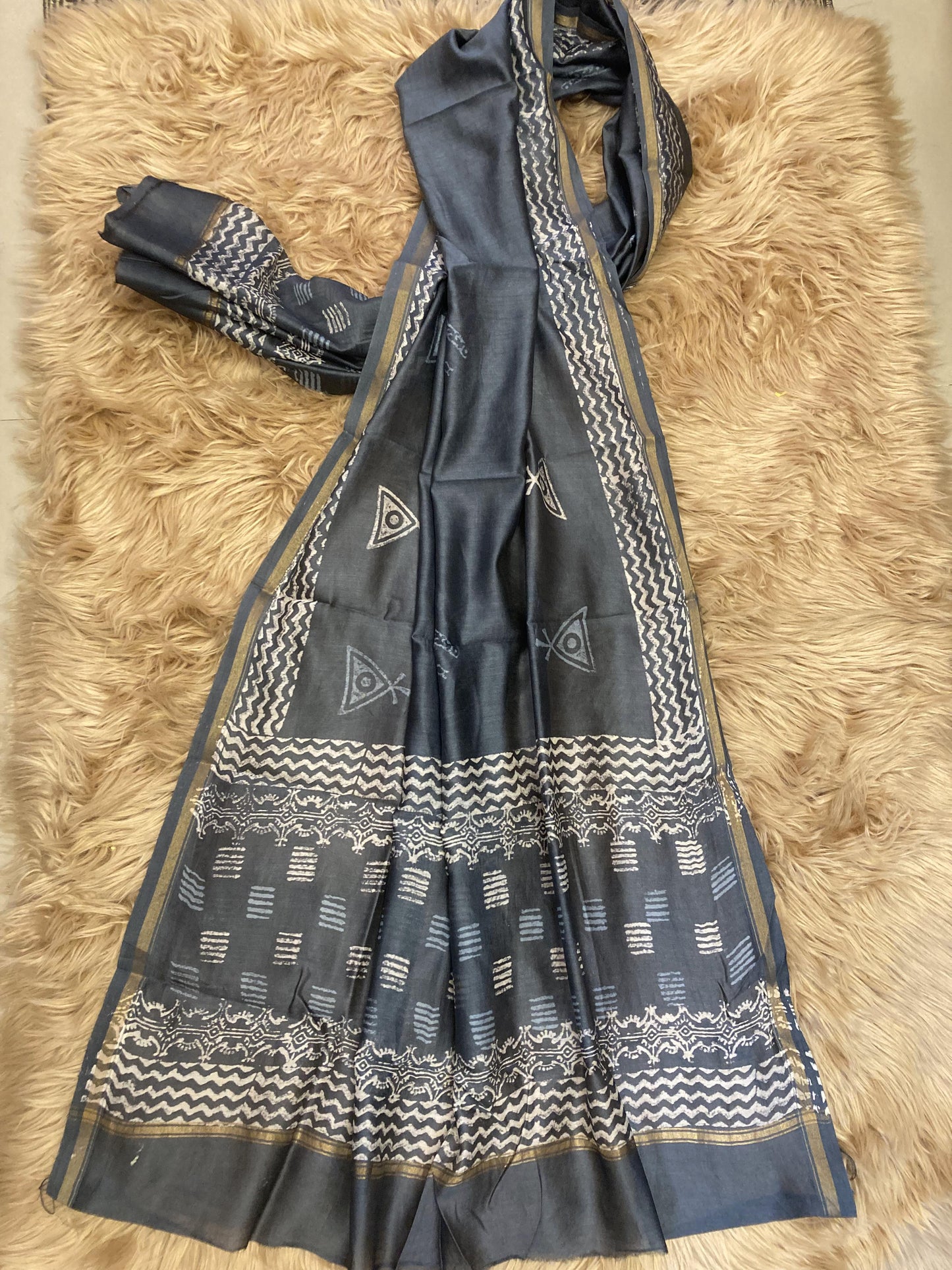 Mix & Match Dress Material Grey