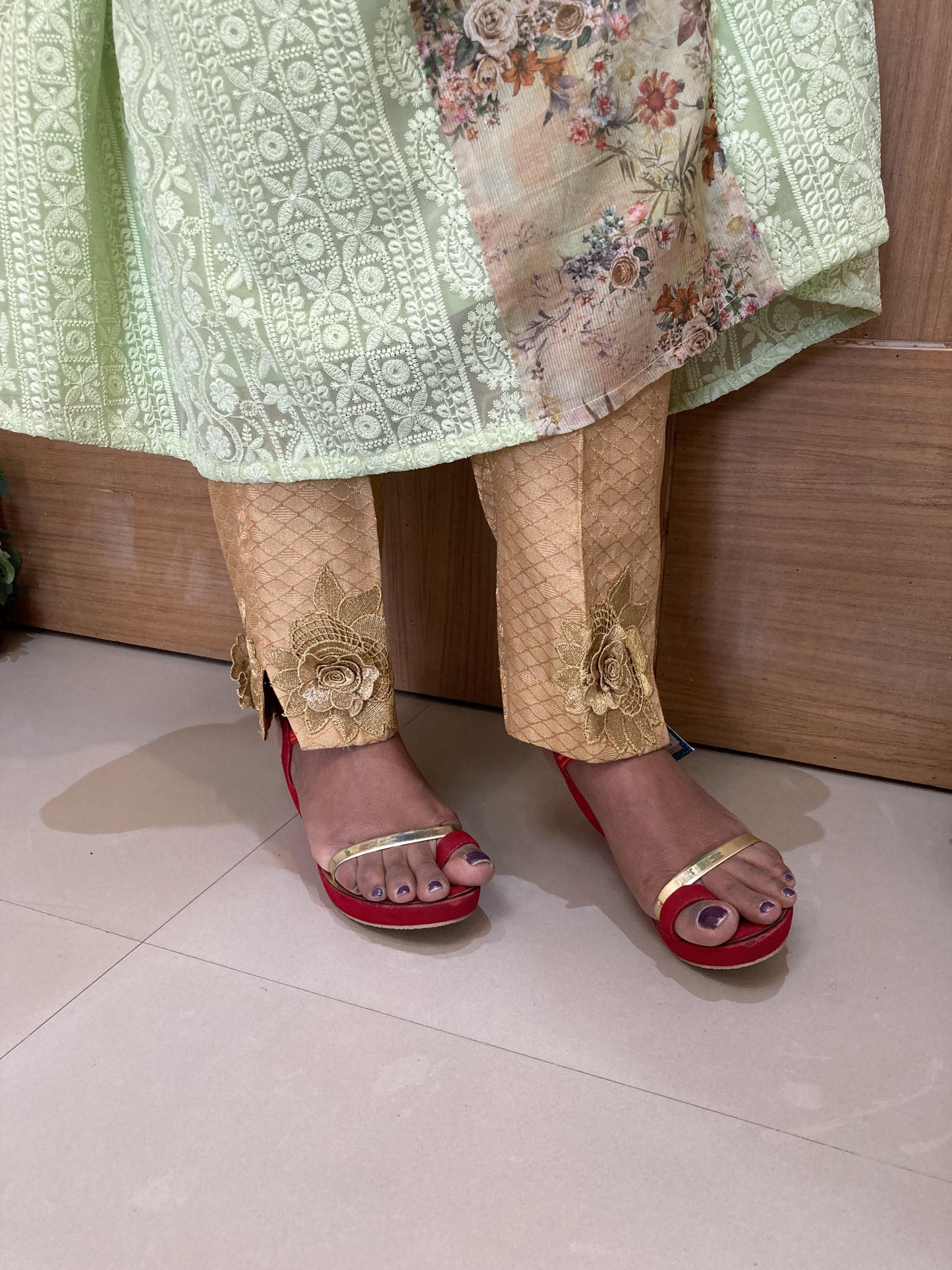 Mint Green Designer kurti Set