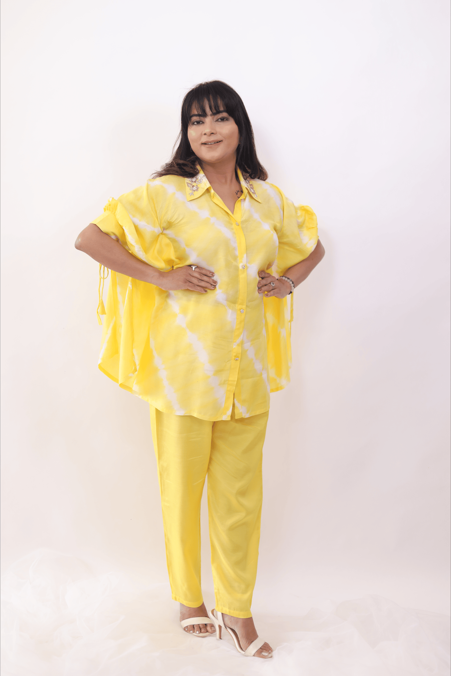 Yellow kaftaan (set of 2) Co-ord Set