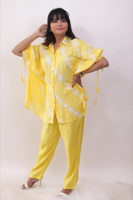 Yellow kaftaan (set of 2) Co-ord Set