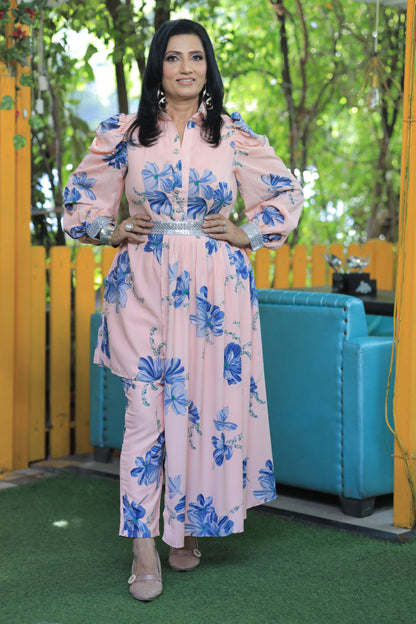 Peach Indowestern (Set of 3) Dress