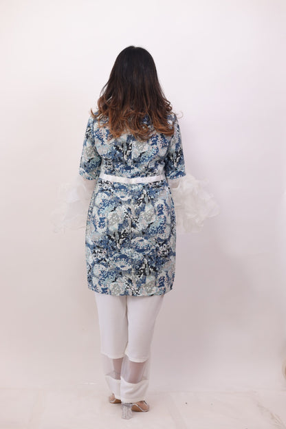 Denim Blue Fusion Suit Set