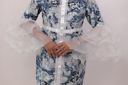 Denim Blue Fusion Suit Set