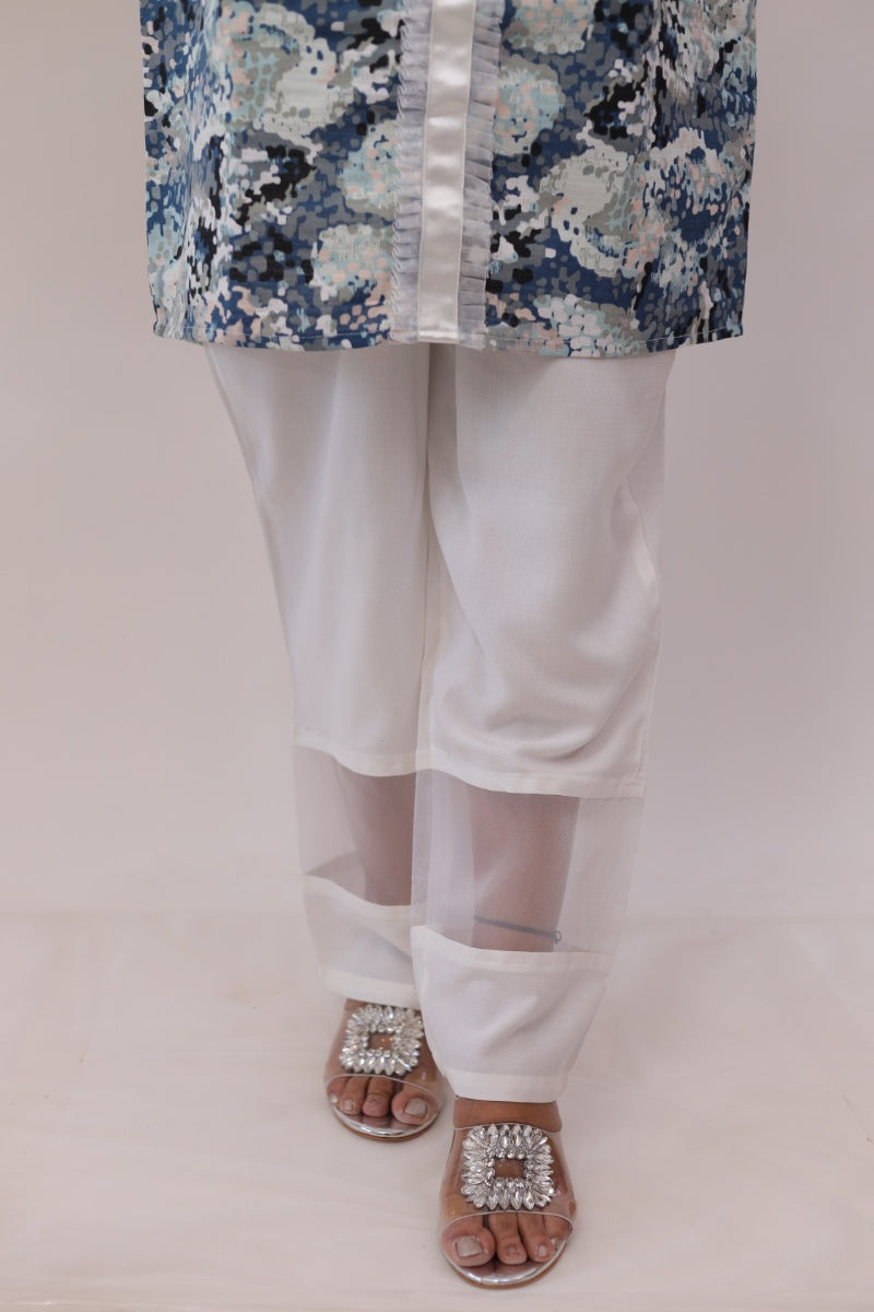 Denim Blue Fusion Suit Set