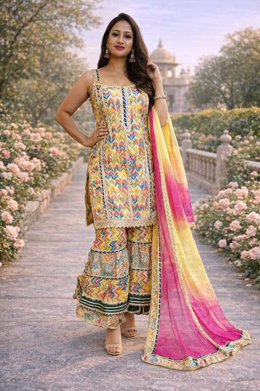 yellow sharara