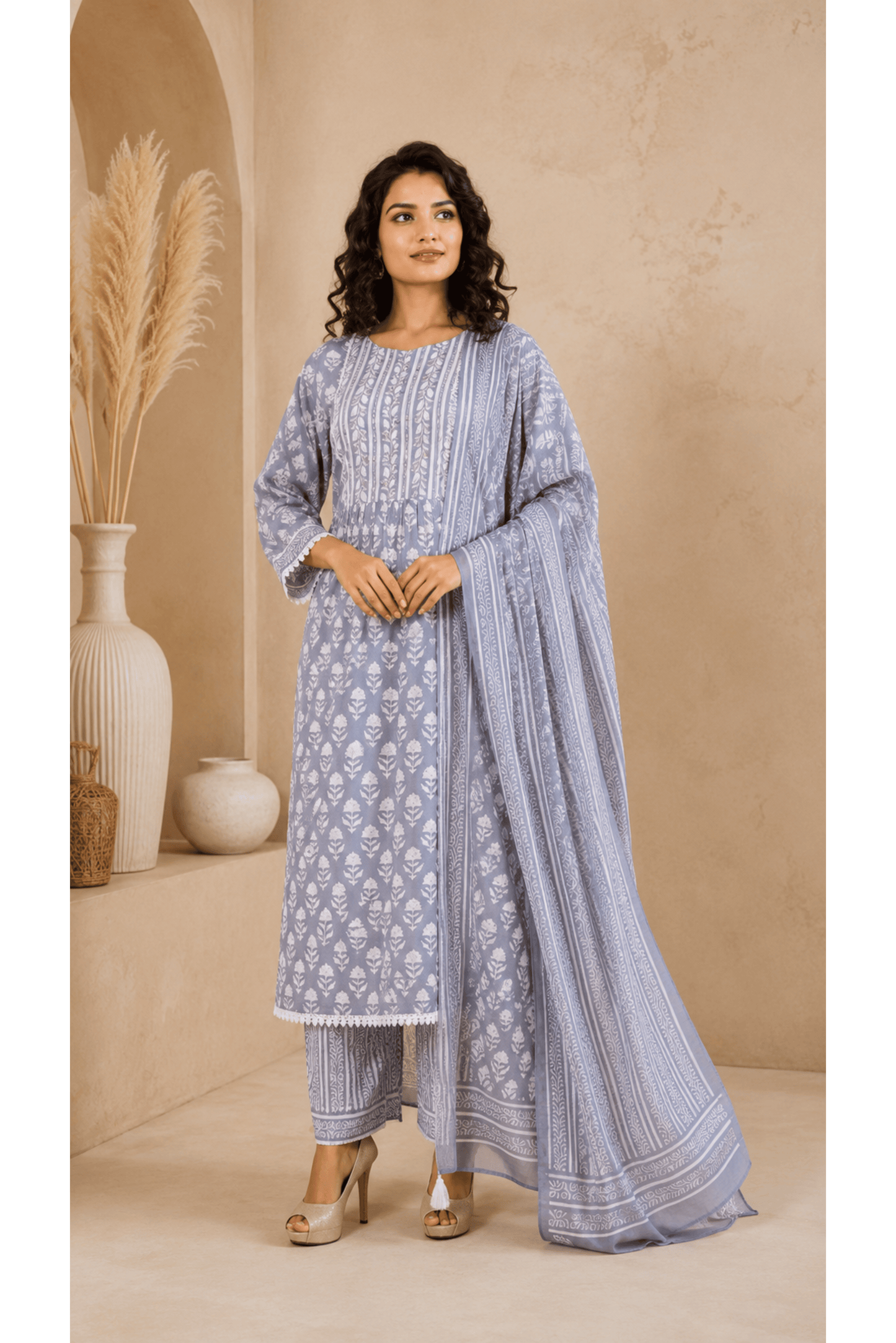 Grey NYRA Cut Suit Set (set of 3)