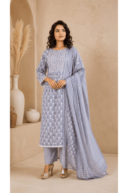 Grey NYRA Cut Suit Set (set of 3)