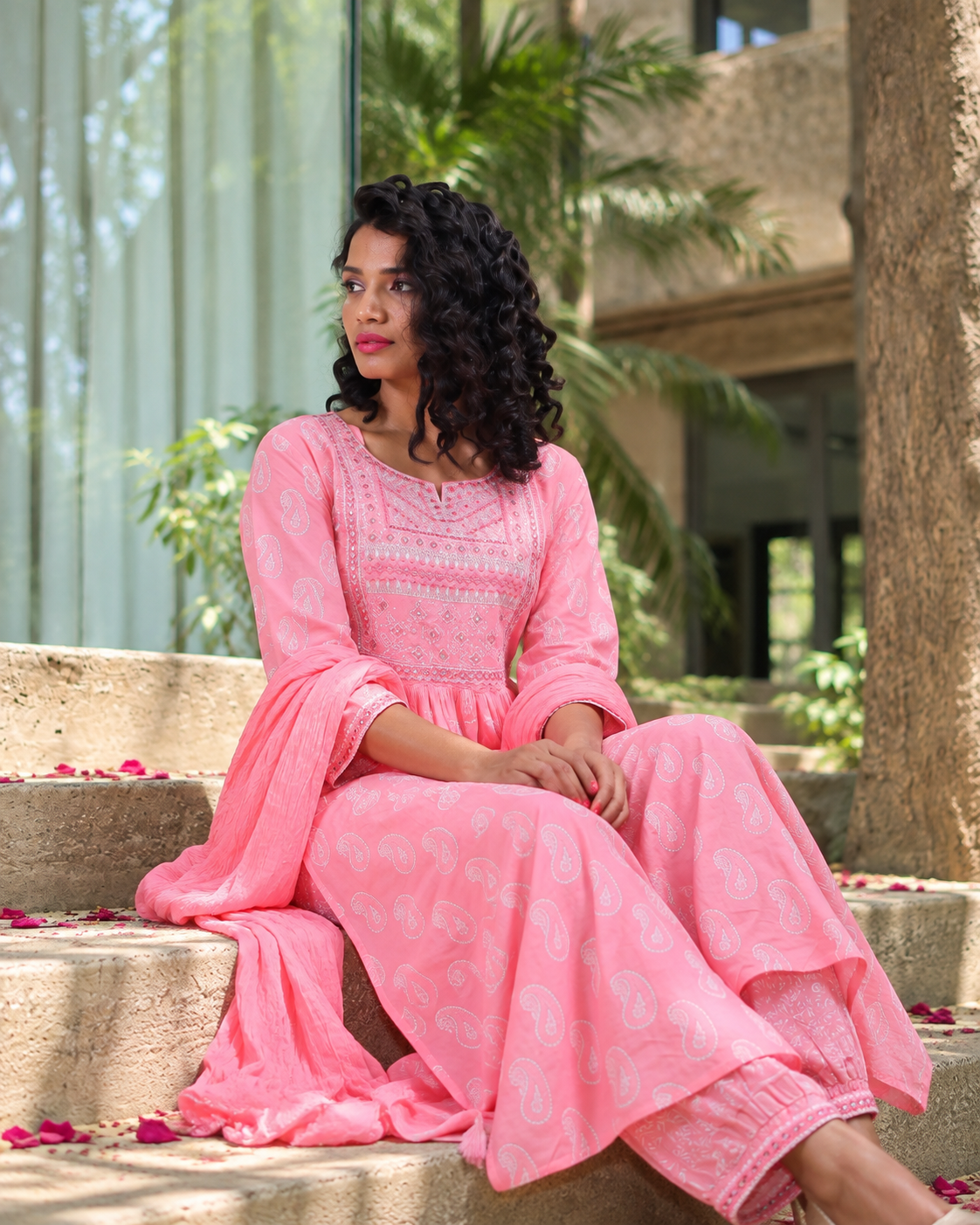 Pink NYRA Cut Suit Set (set of 3)