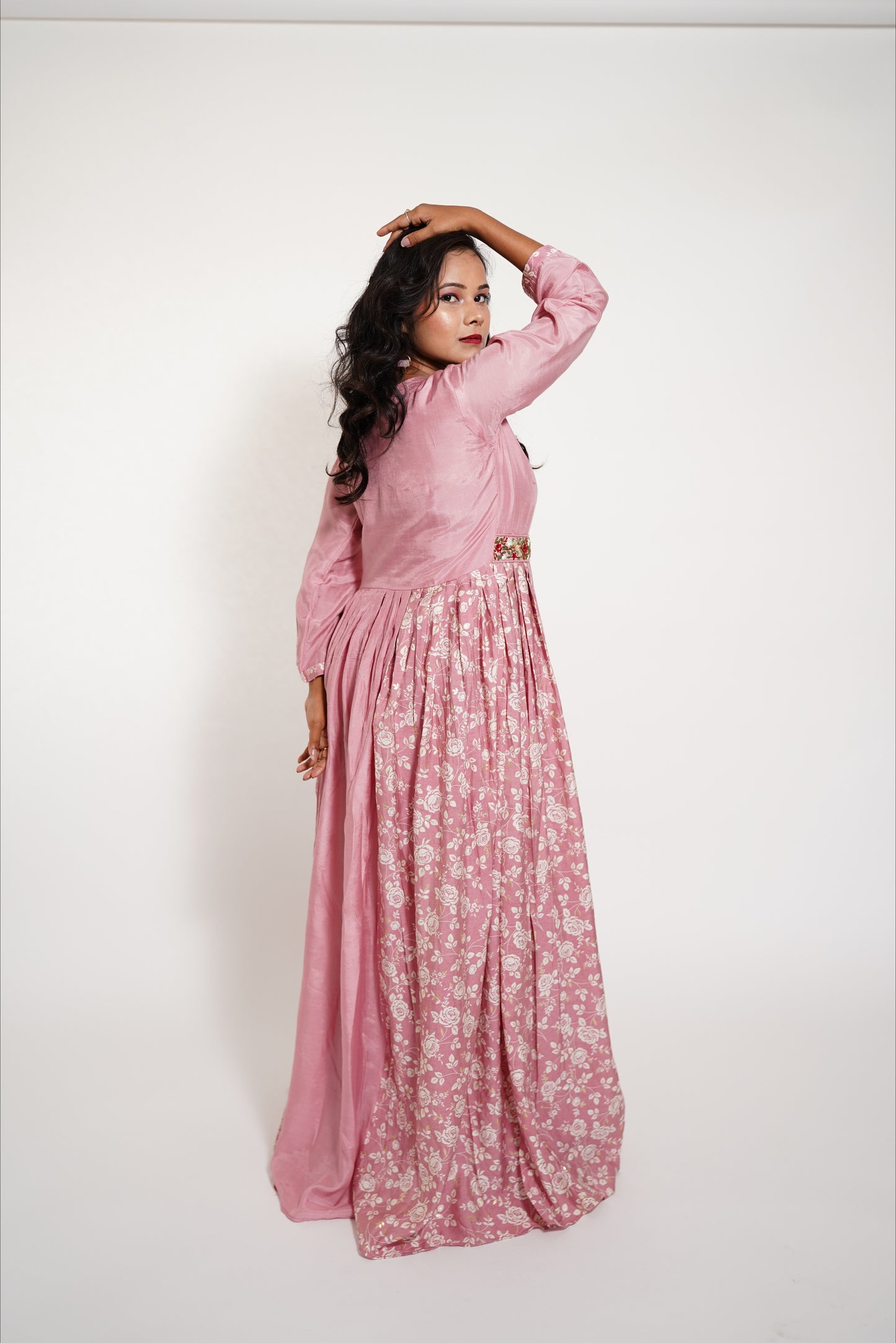 Pink Designer long Suit Anarkali Dress