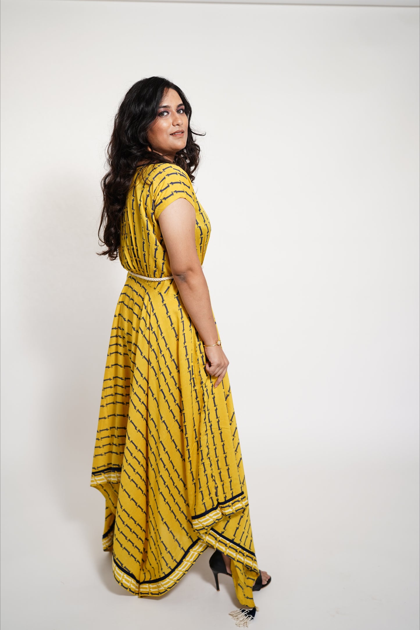 Yellow indowestern  Dress