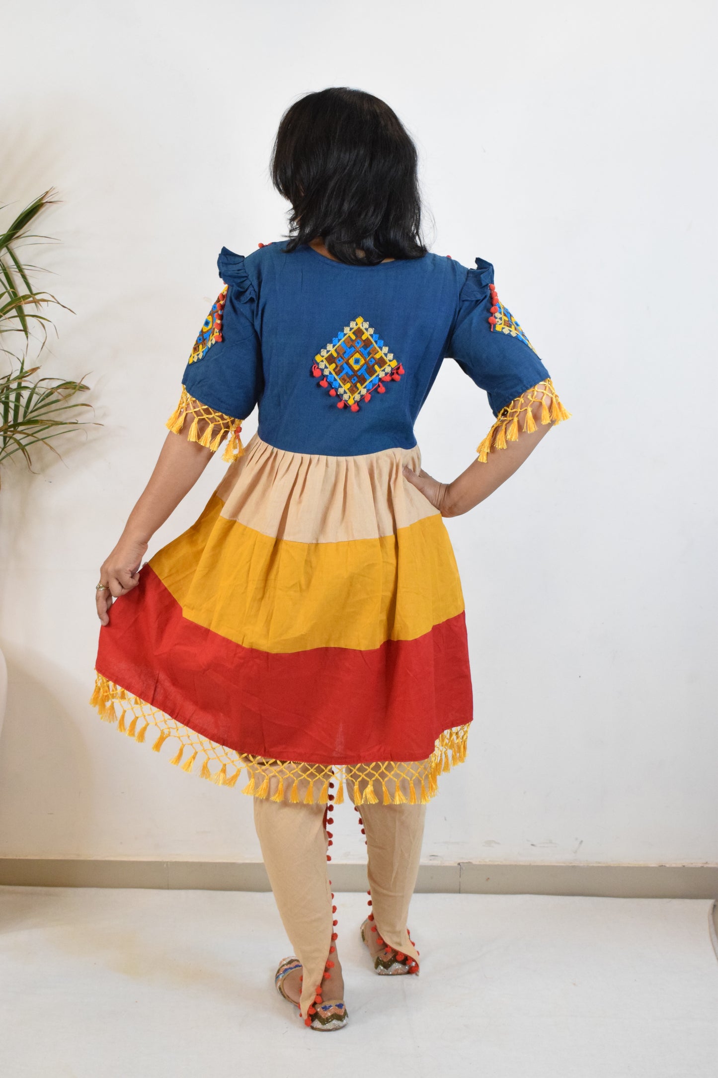 Multicolor Dandiya Dress