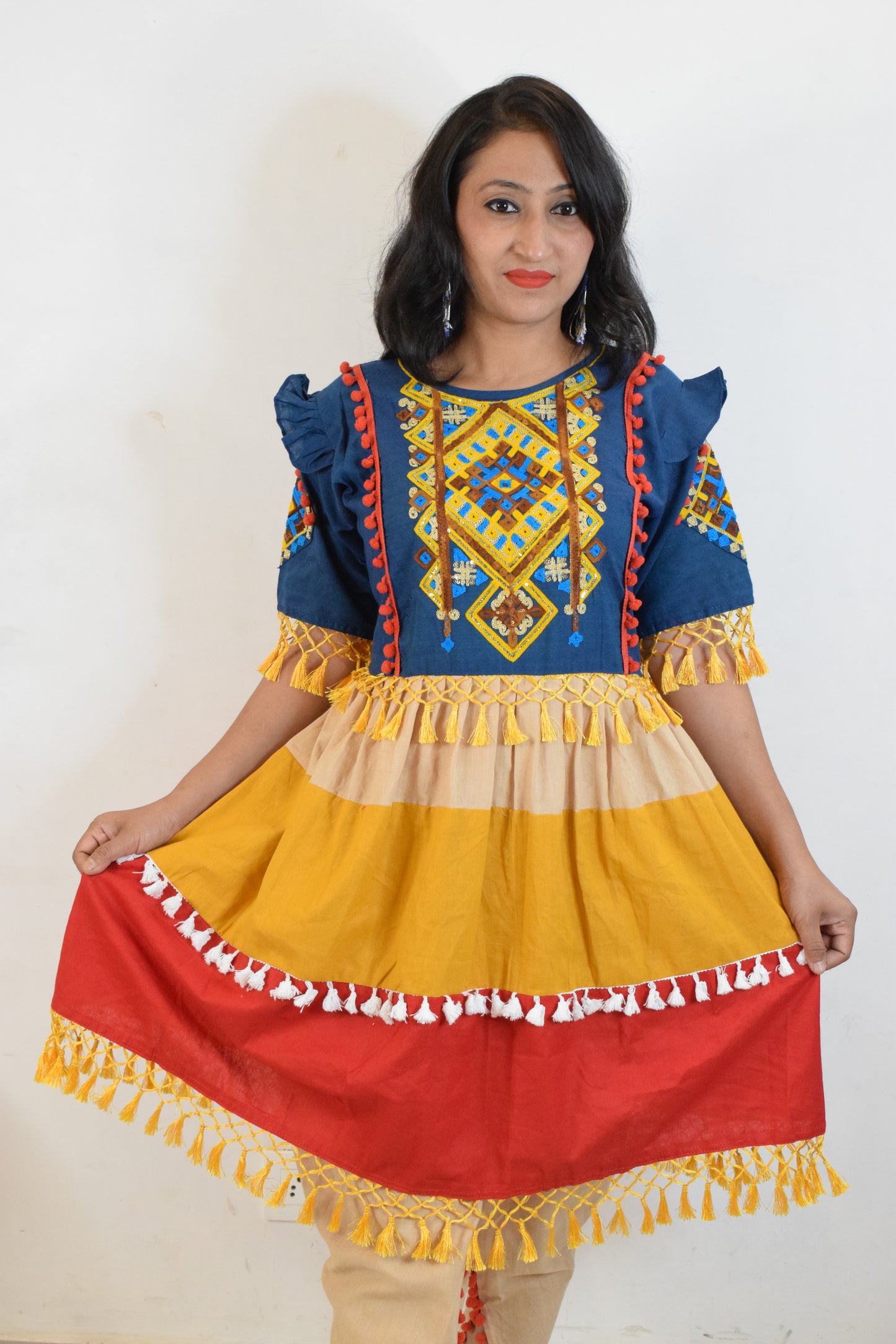 Multicolor Dandiya Dress