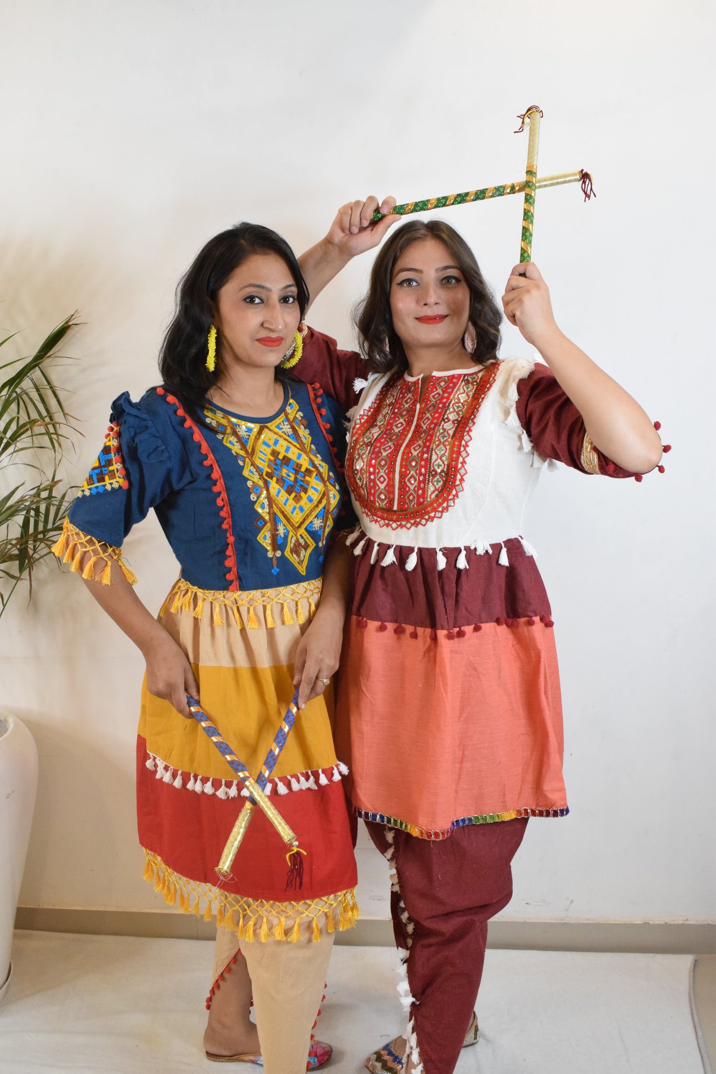 Multicolor Dandiya Dress