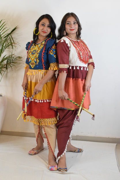 Multicolor Dandiya Dress