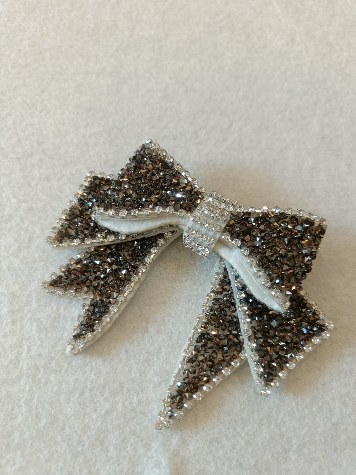 Grey Bow -Decorated