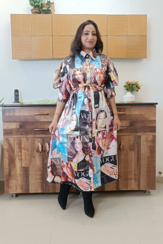 Multi Colour Tunic Dress