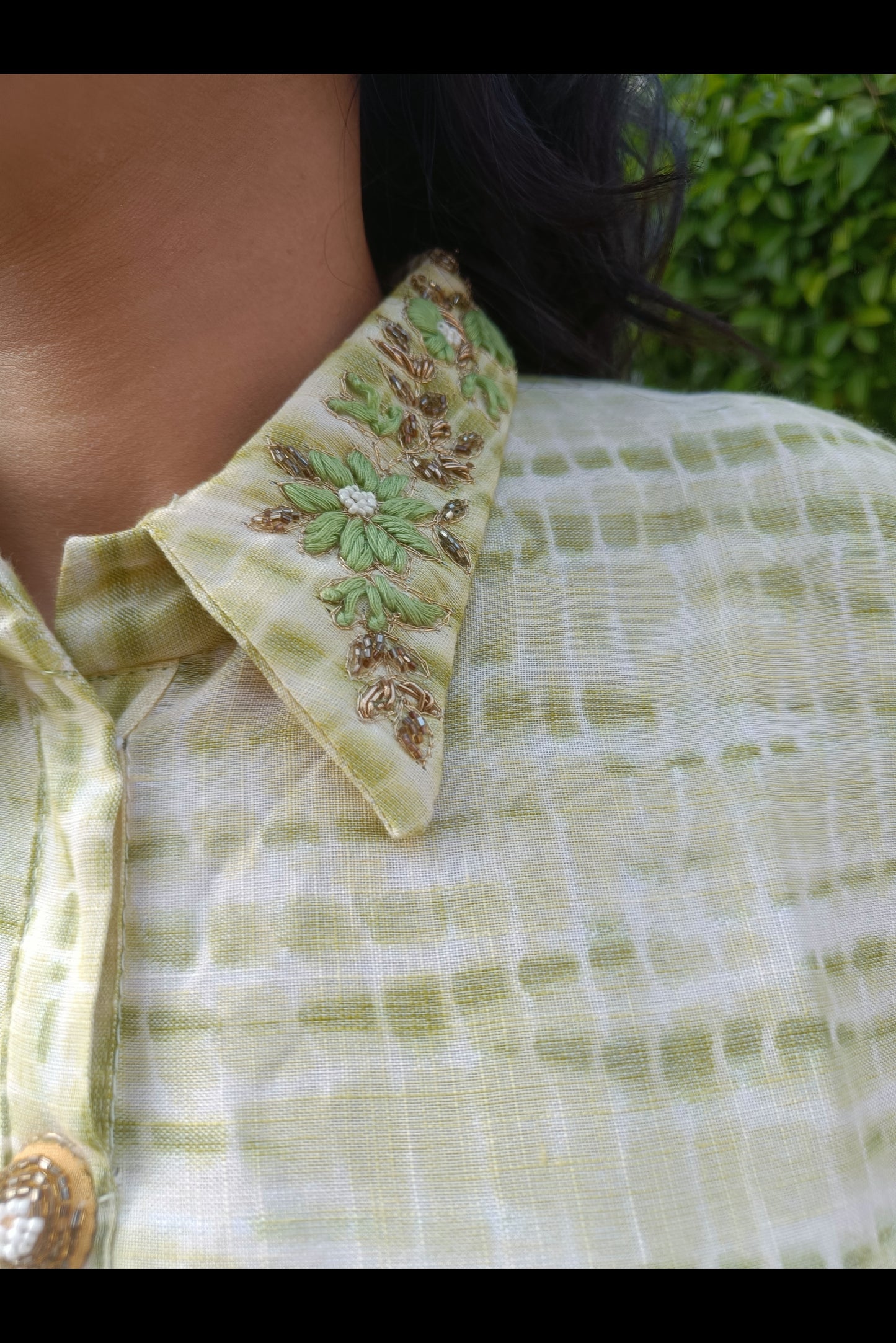 Green Long Anarkali