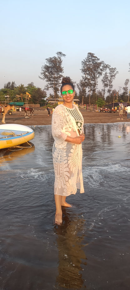 Long Kimona beach wear cape