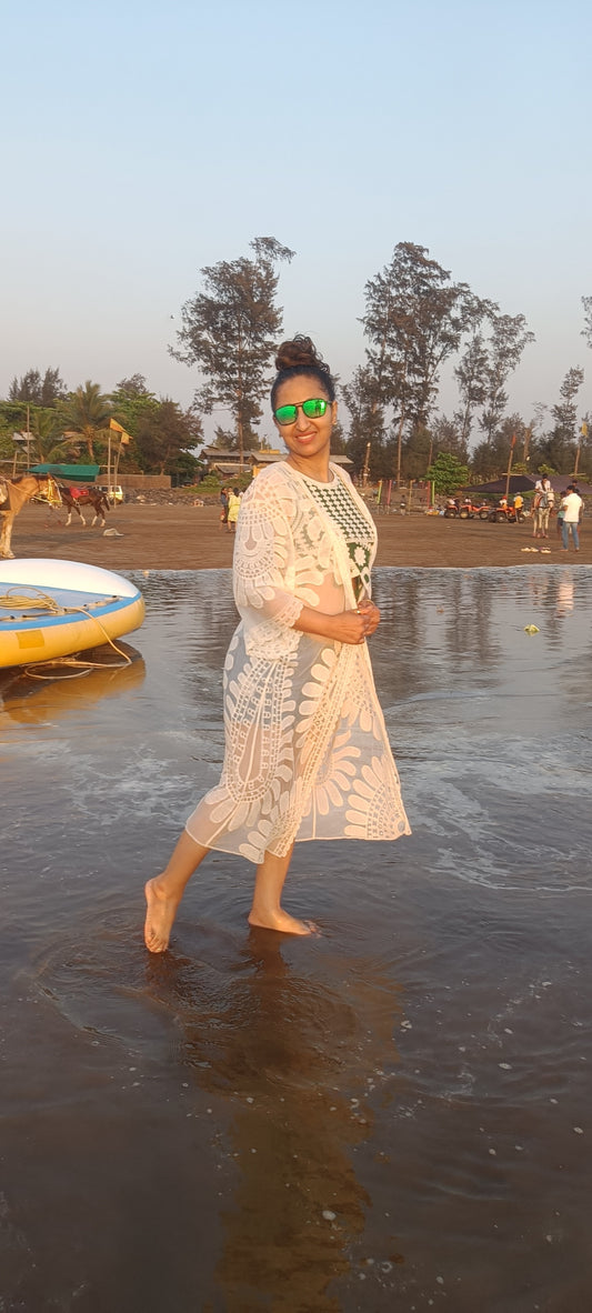 Long Kimona beach wear cape