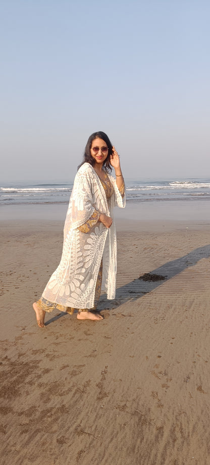Long Kimona beach wear cape