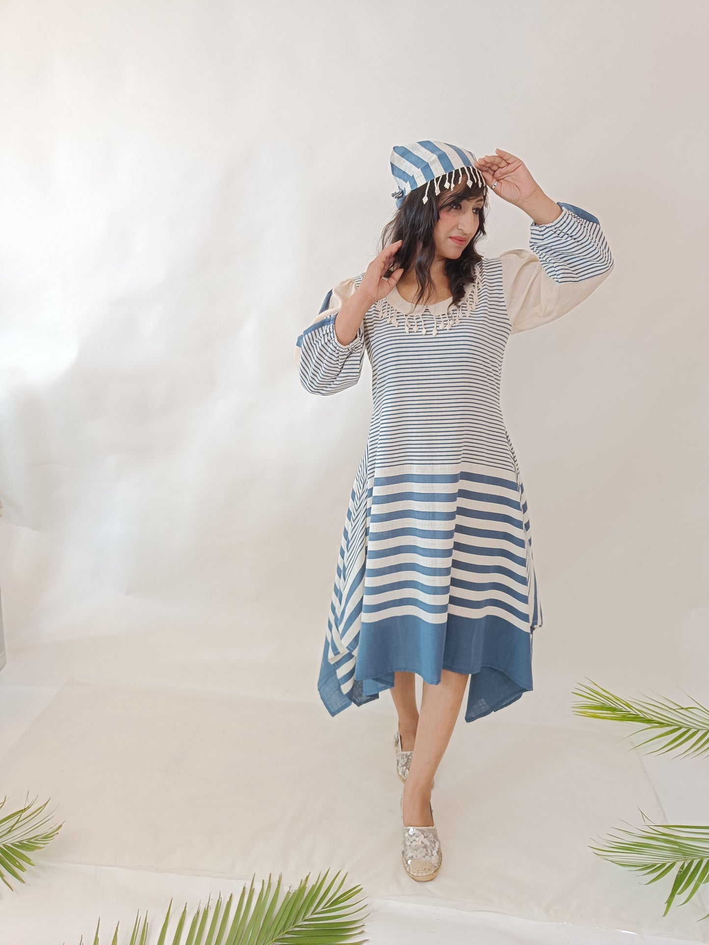 Bela Blue indowestern pure cotton kurti