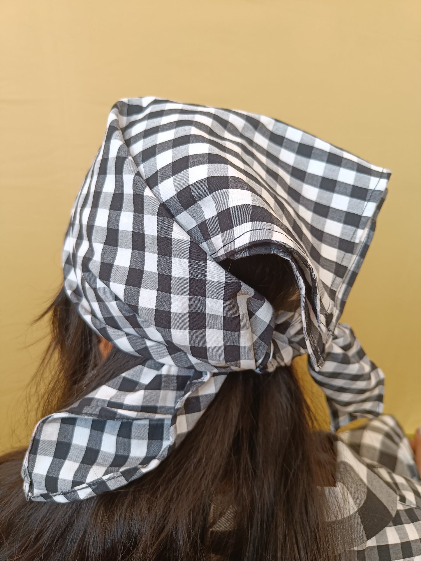 Gamcha Print Black Bandana