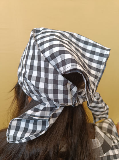 Gamcha Print Black Bandana