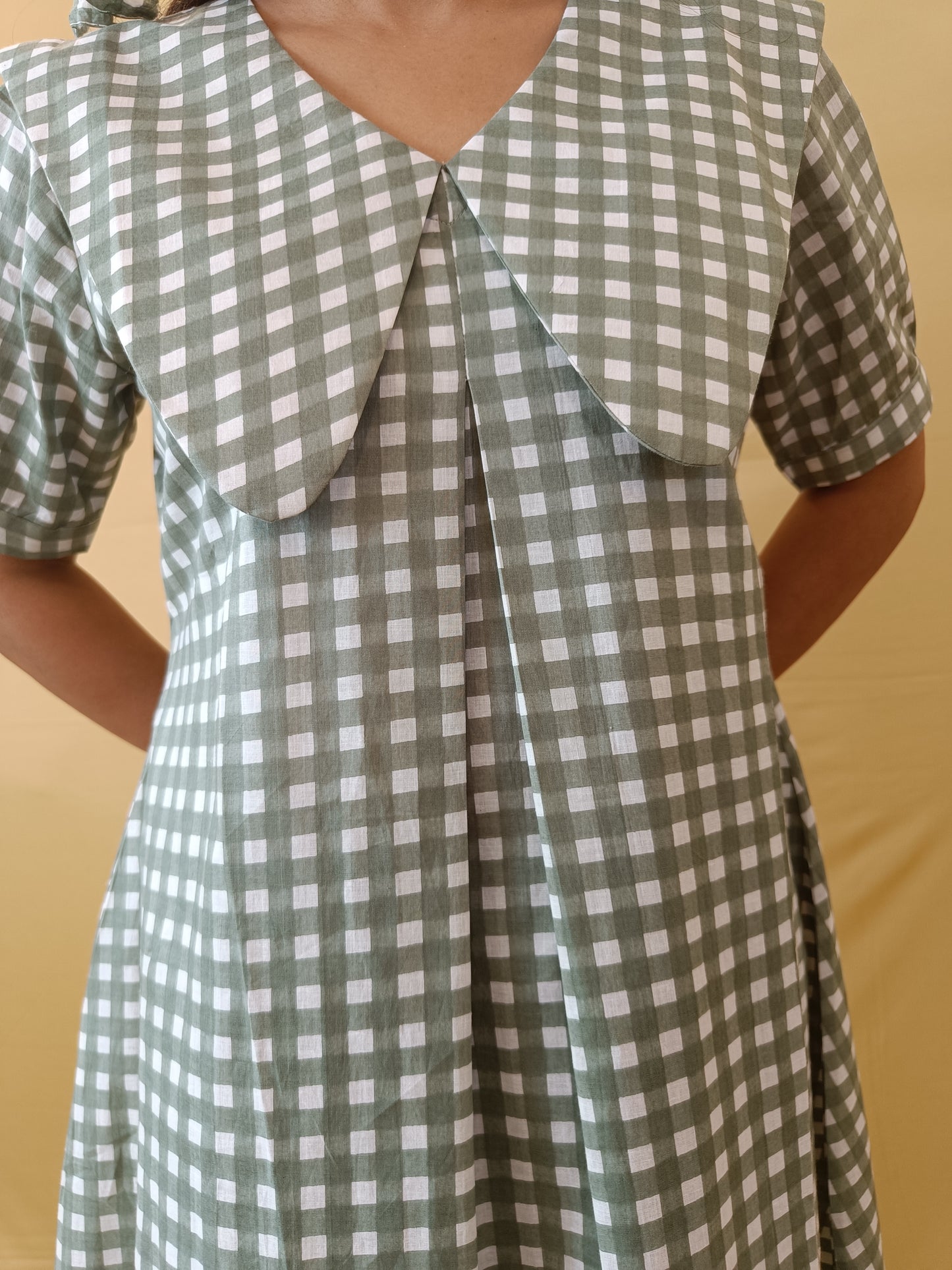 Magic Green Pure Cotton Middy Dress