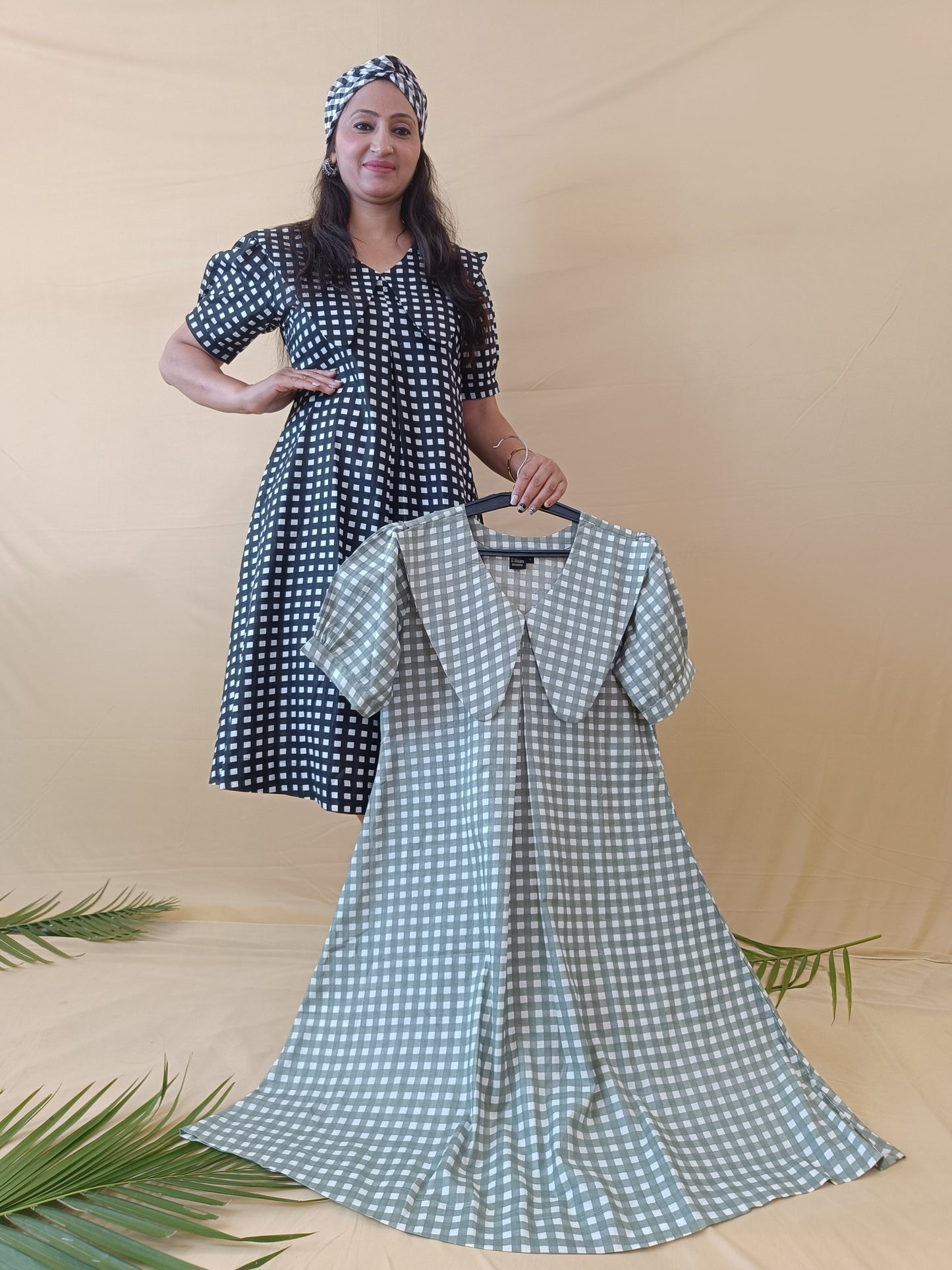 Magic Green Pure Cotton Middy Dress
