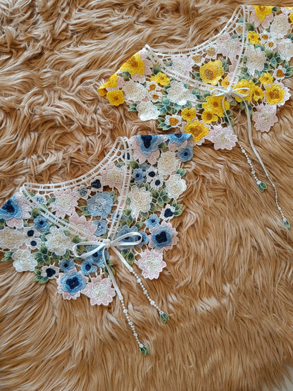 Yellow Crochet Collar