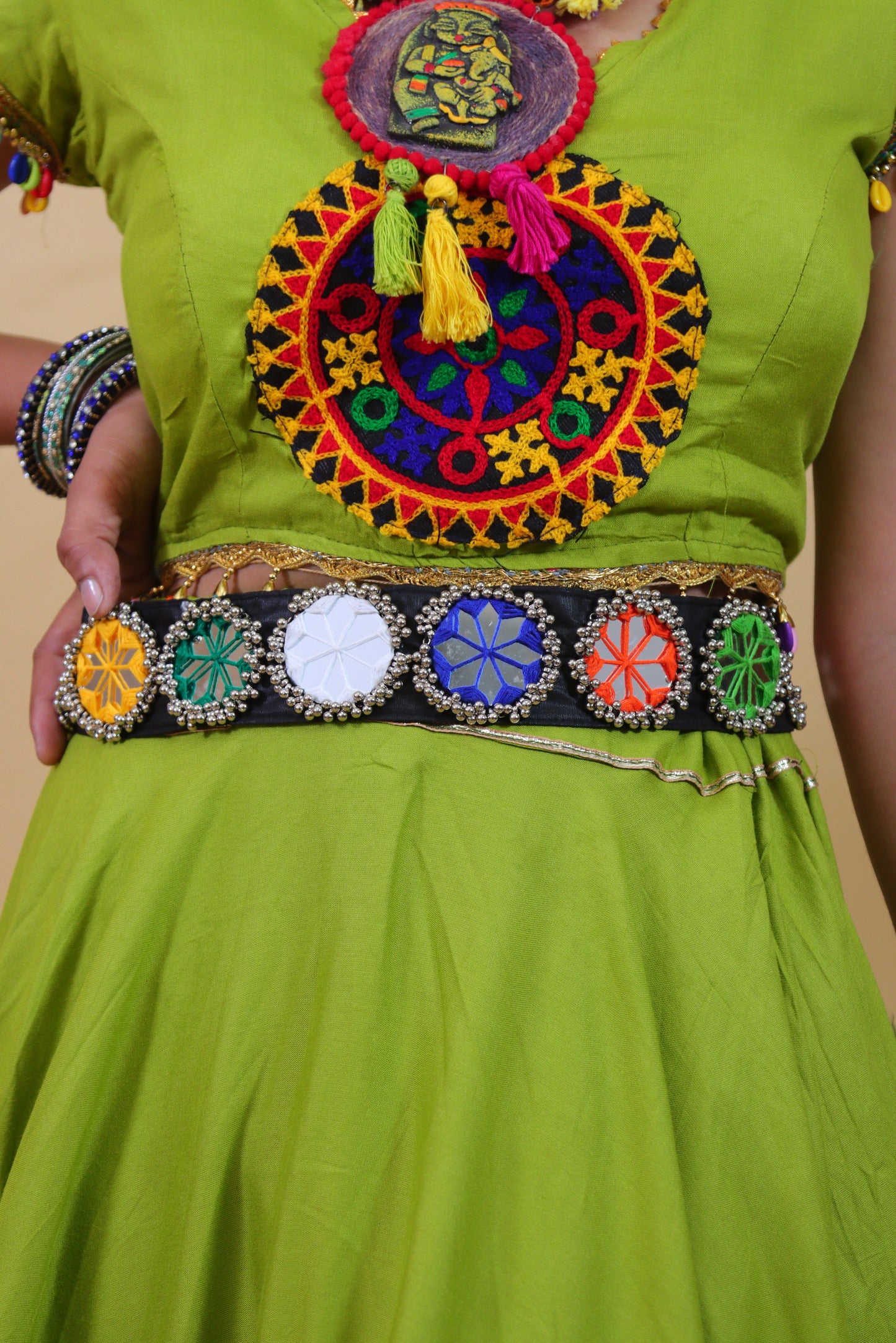 Dandiya Belt Square Motif