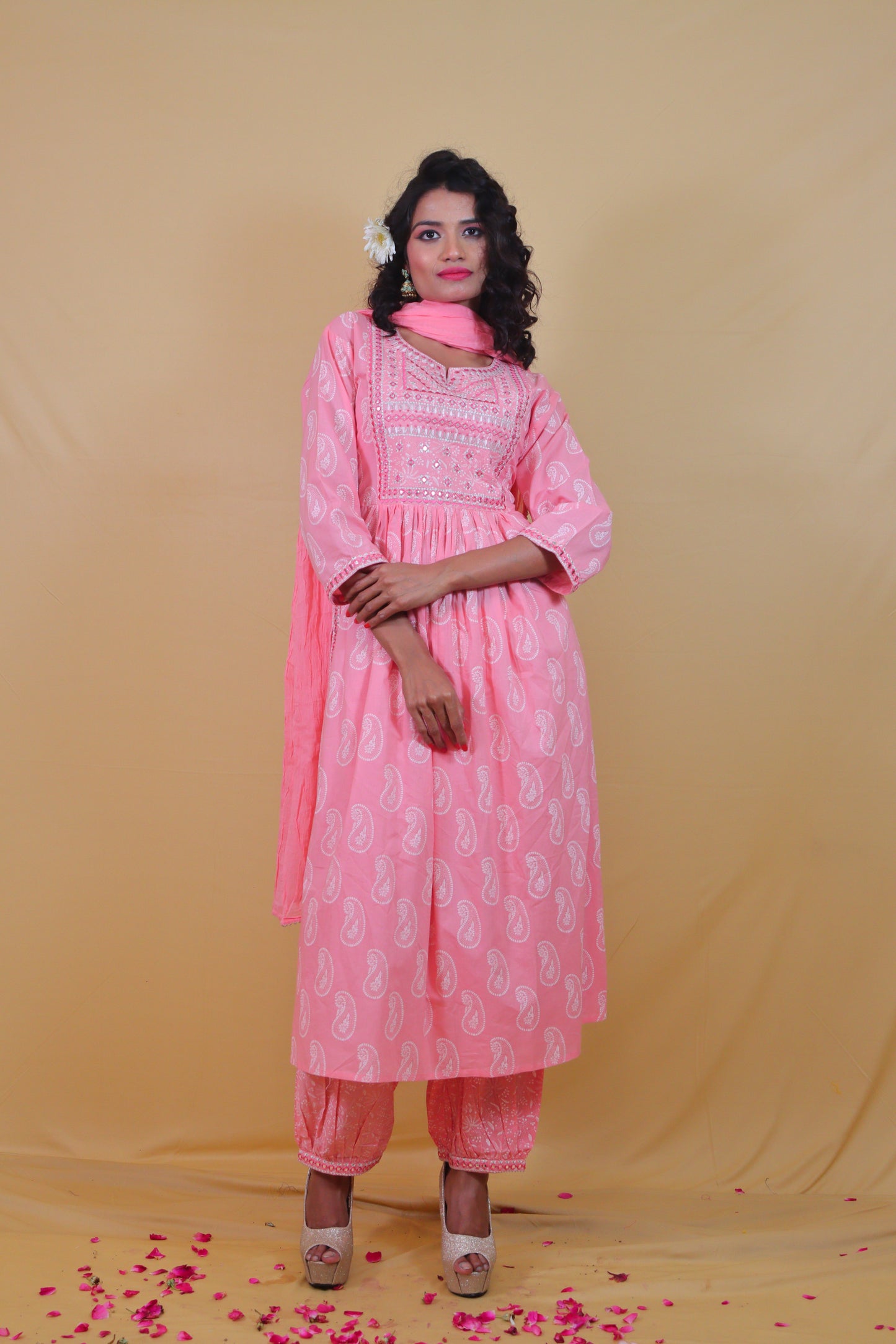 Pink NYRA Cut Suit Set (set of 3)