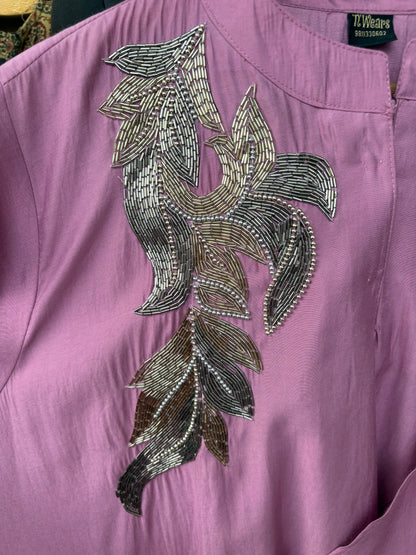 Rangraaz Lilac Indowestern Drape Dress