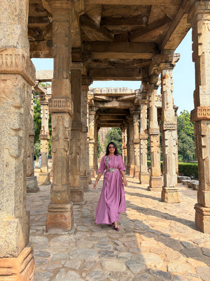 Rangraaz Lilac Indowestern Drape Dress
