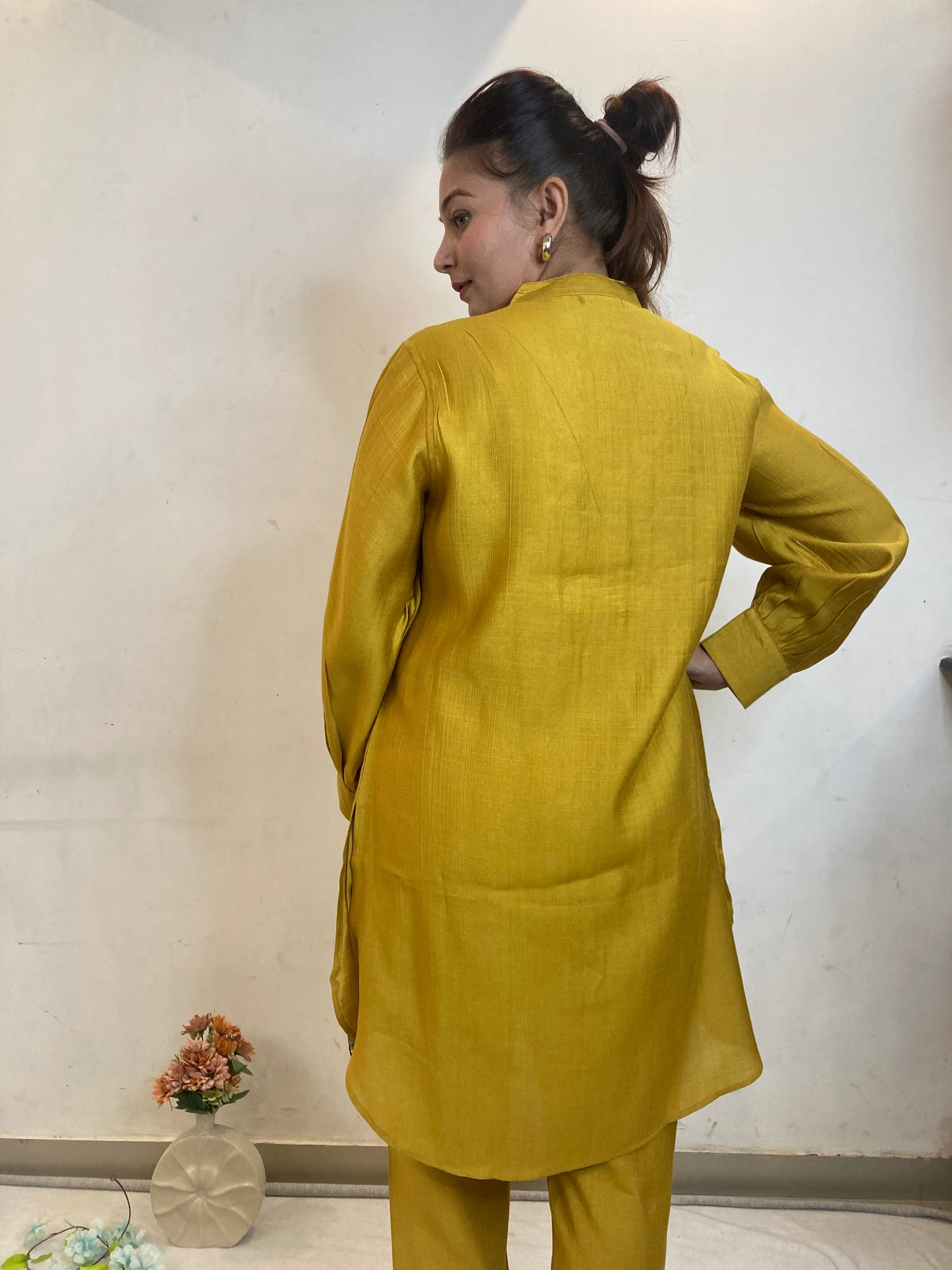 Sufia Yellow Mustard Co-ord Set